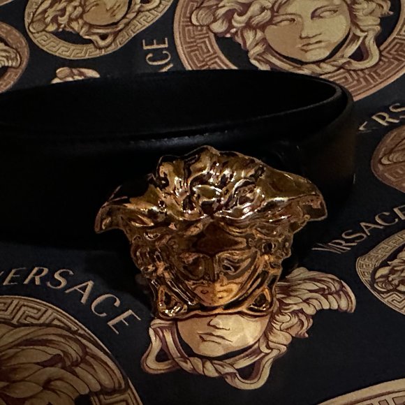 Versace Palazzo Belt Medusa Head Gold Authentic main image 6